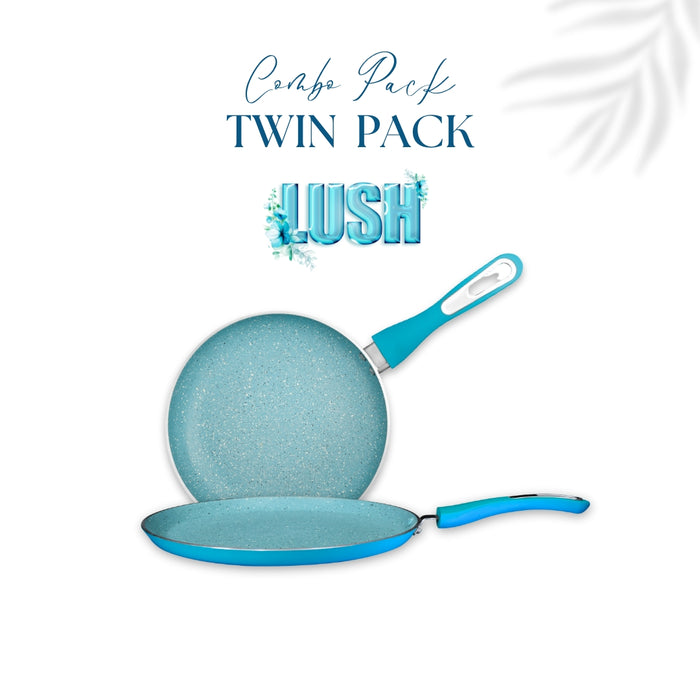 Lush Non Stick Twin Pack, Set of 2 Pieces, Induction Base