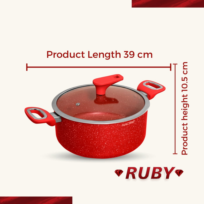 Ruby Non Stick Family Pack, Set of 7 Pieces, Induction Base