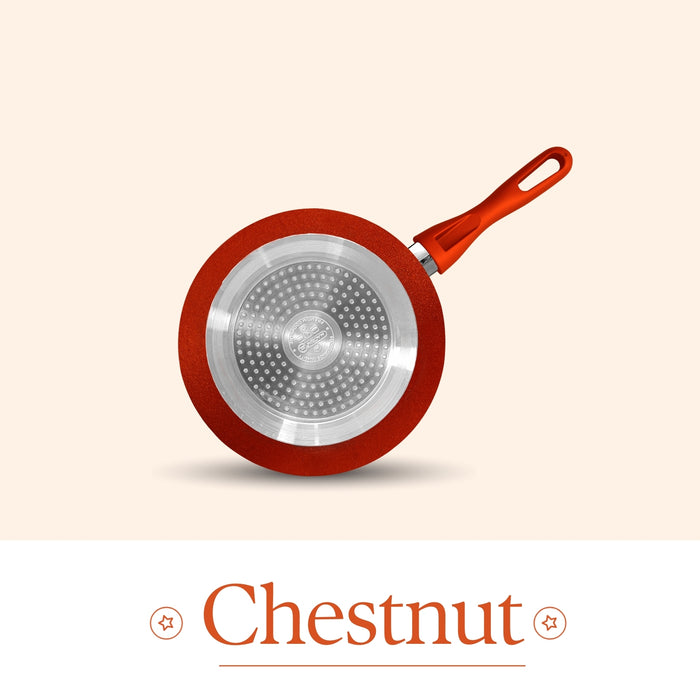 Chestnut Non Stick Frying Pan, 24cm Dia, 1.8 Liters, Induction Base