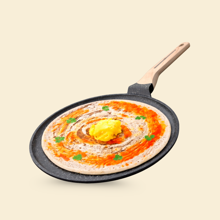 Hard Rock Die Cast Non Stick Triumph Tawa, Induction Base