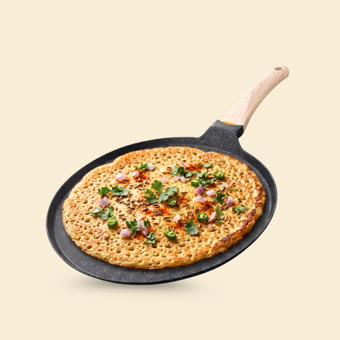 Hard Rock Die Cast Non Stick D'lite Tawa,  Induction Base