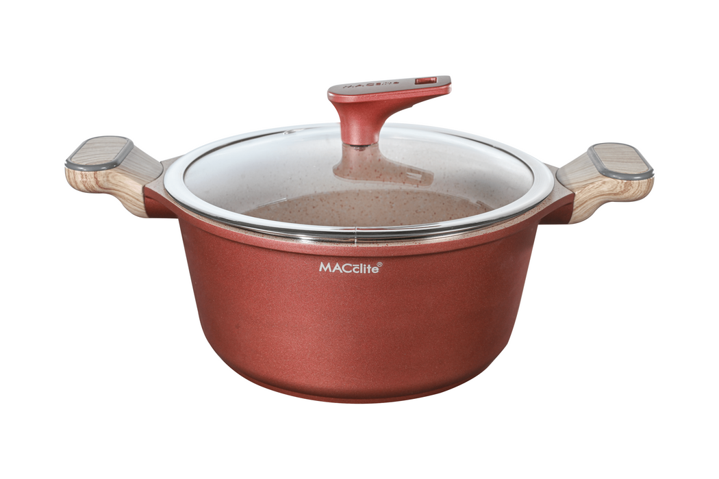 Butter Scotch Die Cast Non Stick Triumph Casserole With Glass Lid 20 cm Dia, 2.5 Liters, Induction Base