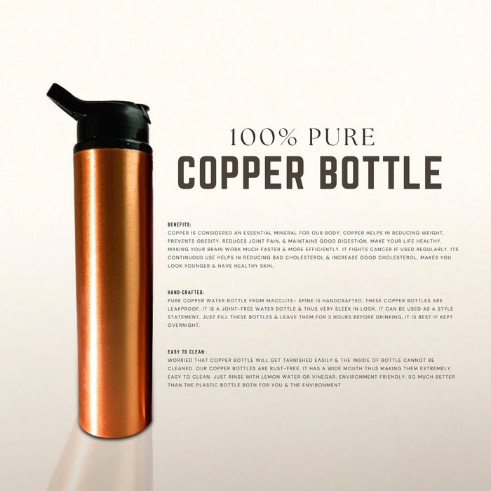 Buy 100% Pure Copper Water Bottle