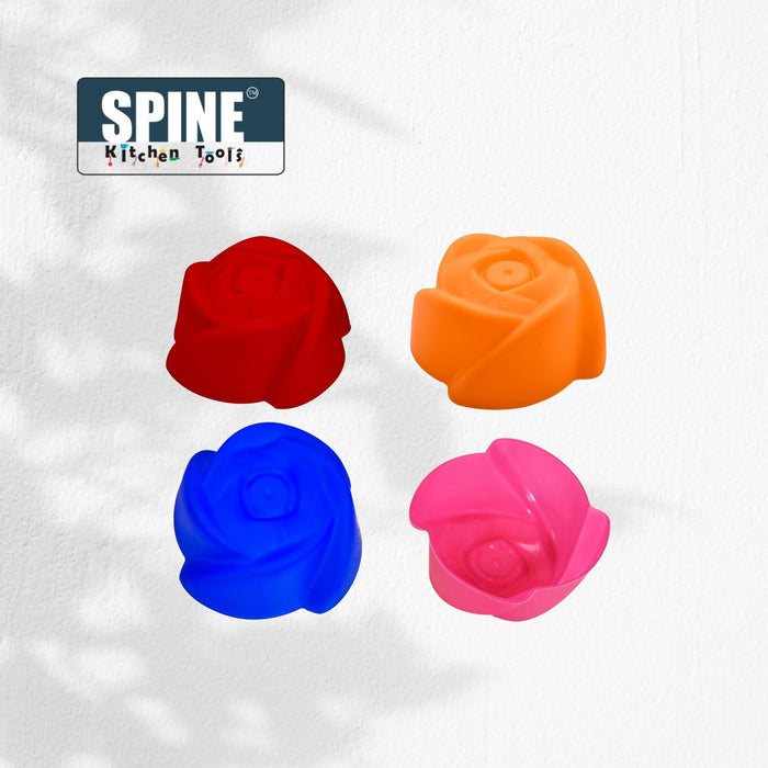 SPINE Silicone Rose Muffin Mould